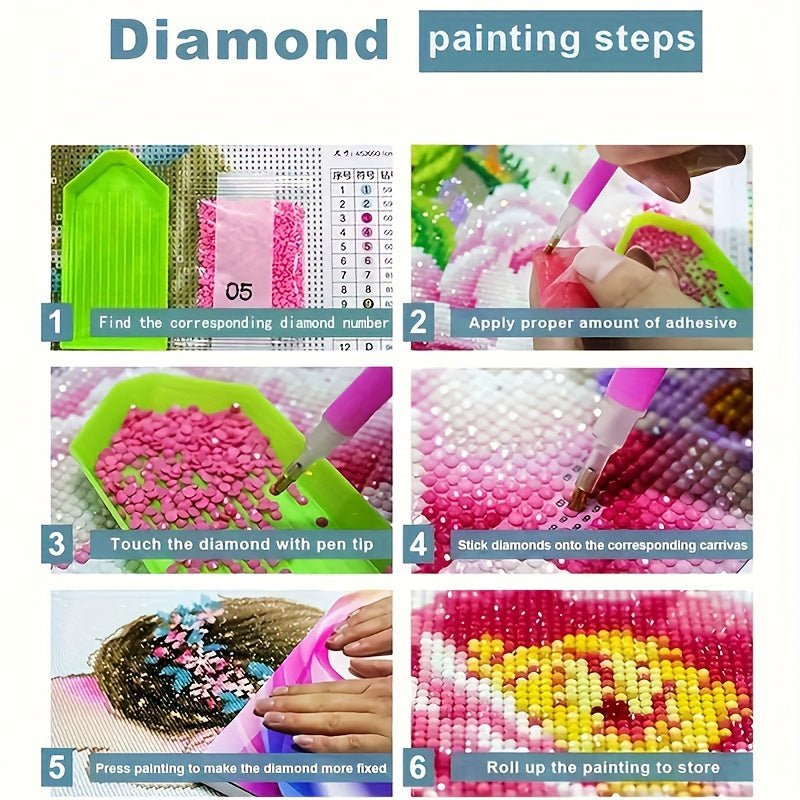 Whimsical Pixie Fairy DIY Diamond Painting Kit (7.87" x 7.87")