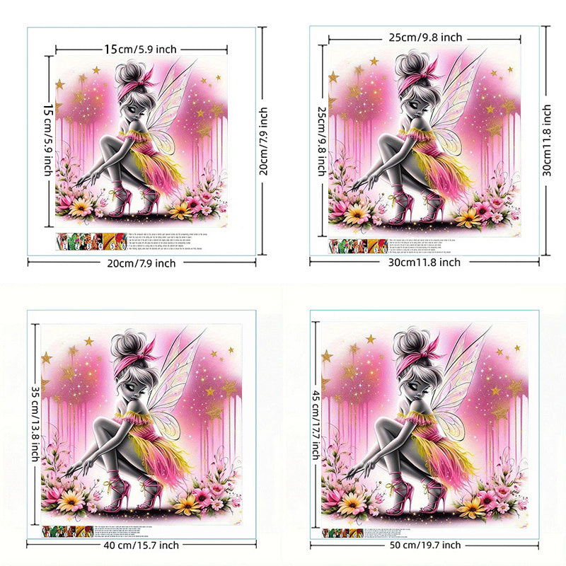 Whimsical Pixie Fairy DIY Diamond Painting Kit (7.87" x 7.87")