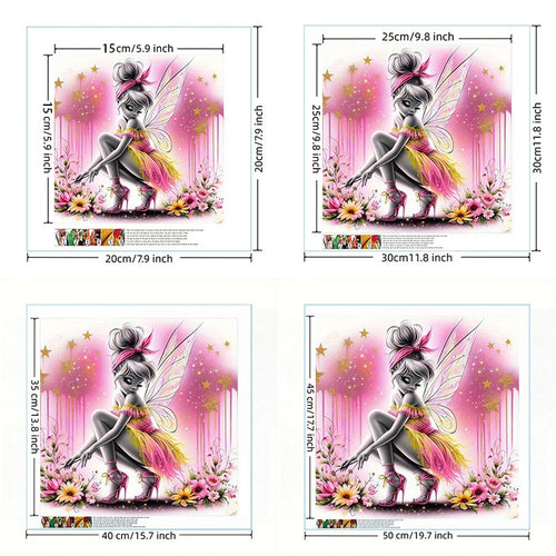 Whimsical Pixie Fairy DIY Diamond Painting Kit (7.87" x 7.87")