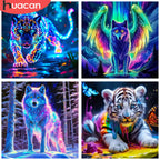 Vivid Neon Wildlife Diamond Painting Kits