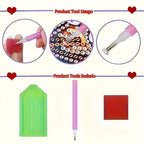 Beelieve Diamond Painting Kit 7.87x7.87 Inch Tools Set
