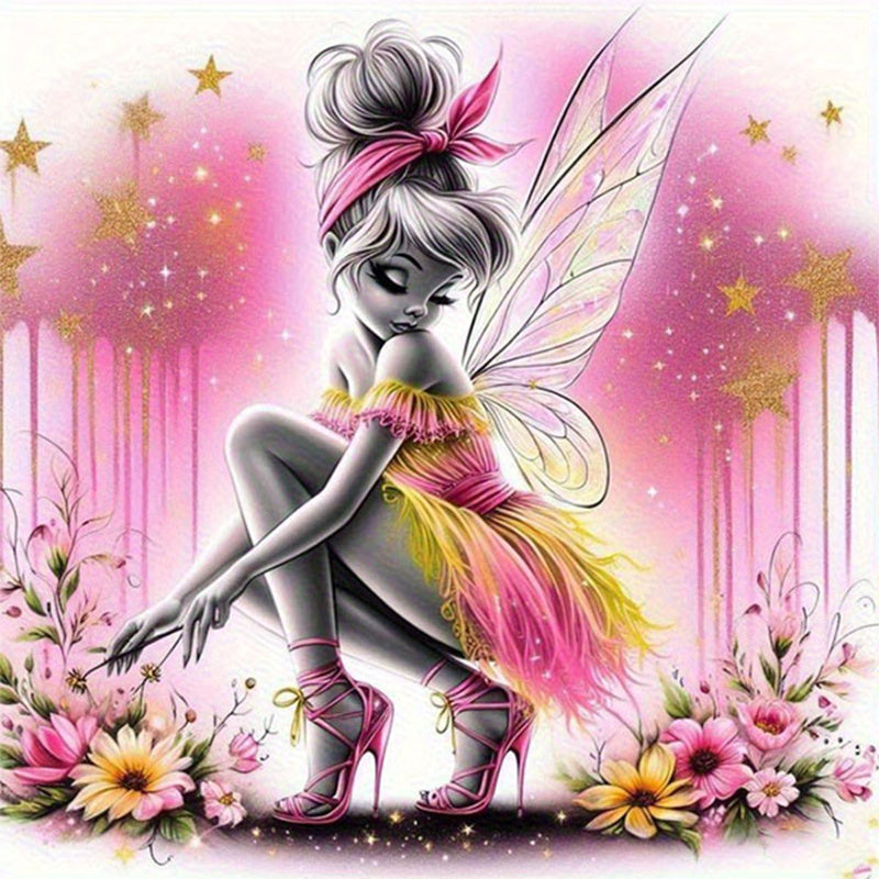 Whimsical Pixie Fairy DIY Diamond Painting Kit (7.87" x 7.87")