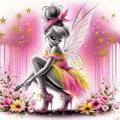 Whimsical Pixie Fairy DIY Diamond Painting Kit (7.87" x 7.87")