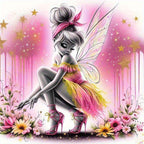 Whimsical Pixie Fairy DIY Diamond Painting Kit (7.87" x 7.87")